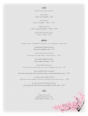 Traditional Japanese Menu Page