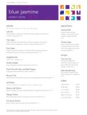 Pan Asian Fusion Menu
