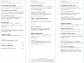Organic Trifold Menu
