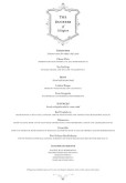 British Fine Dining A4 Menu