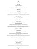 British Fine Dining Menu Page