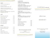 Color Fine Dining Trifold