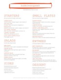 British Food Menu