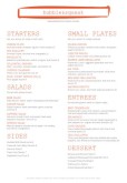 British Food A4 Menu
