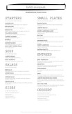 British Tavern Tabloid Menu