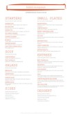 British Food Tabloid Menu