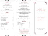 Brasserie Trifold Menu