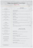 British Restaurant A4 Menu