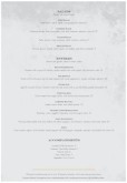 British Restaurant A4 Menu Page