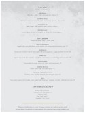 British Restaurant Menu Page