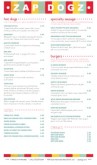 Hot Dog Legal Menu