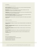 Casual Dining Menu Page