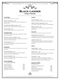 Tavern Pub Menu