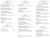 Park Cafe Trifold Menu Page