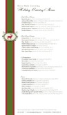 Christmas Catering Selection