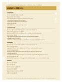 Public House Food List