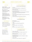 Diner Breakfast Menu Page