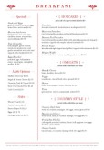 Diner Food A4 Menu Page