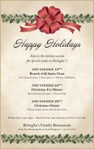 Holiday Dinner Flyer