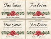 Holiday Restaurant Coupon
