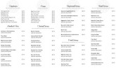 Chinese Takeout Menu Page