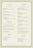 Steakhouse Dinner Menu A4 Page