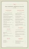 Steakhouse Dinner Long Menu