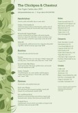 Vegan Cafe A4 Menu