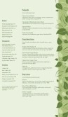 Vegan Cafe Menu Long Page