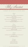 Mexican Christmas Menu