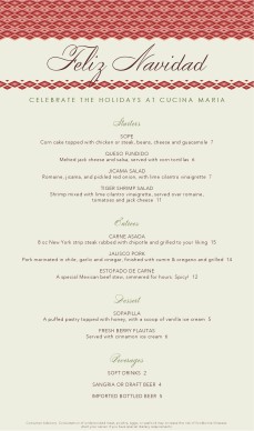 mexican christmas menu christmas menus mexican christmas menu christmas menus