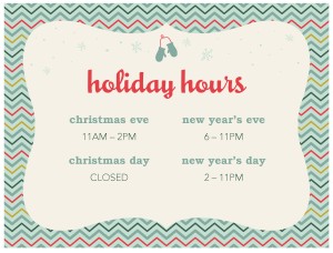 Holiday Hours Flyer | Christmas Flyer