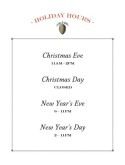 Christmas Hours Flyer