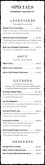 Long Specials Menu Barbeque