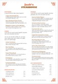 A4 Steak Seafood Menu