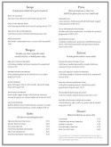 Club Supper Menu Page
