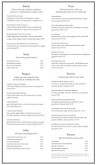 Long Page Club Supper Menu
