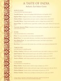 Indian Menu