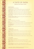 A4 Indian Menu