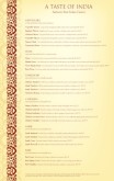 Tabloid Indian Menu 