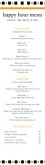Bistro Specials Menu