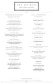 Tabloid Catered Dinner Menu