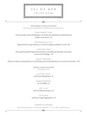Catered Dinner Restaurant Menu