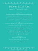 Catered Wedding Brunch Menu