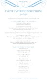 Wedding Catering Service Menu