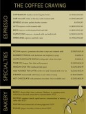 Coffee House Menu Template
