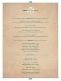Irish St Patricks Menu