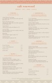 Casual Restaurant Tabloid Menu