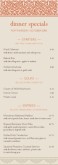 Casual Restaurant Specials