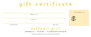 Customize Printable Gift Certificate
